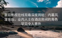蘑菇影视在线观看深度揭秘：内幕风波背后，业内人士在酒店房间的角色罕见令人意外