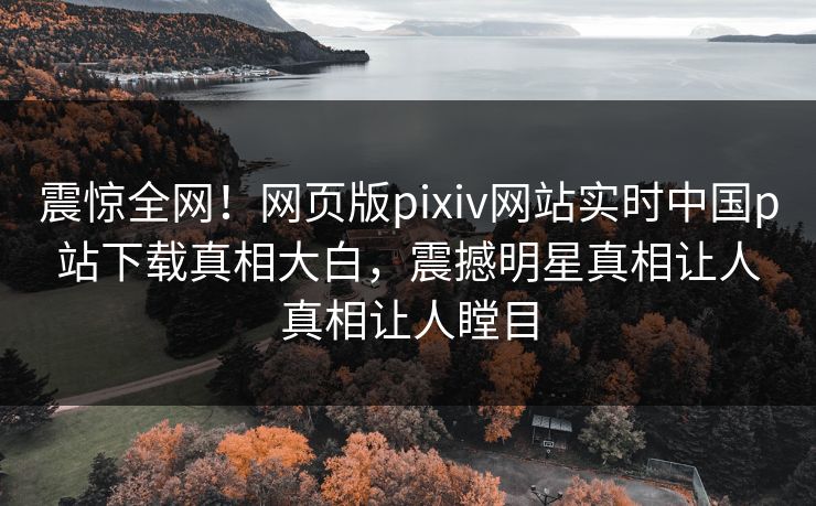 震惊全网！网页版pixiv网站实时中国p站下载真相大白，震撼明星真相让人真相让人瞠目